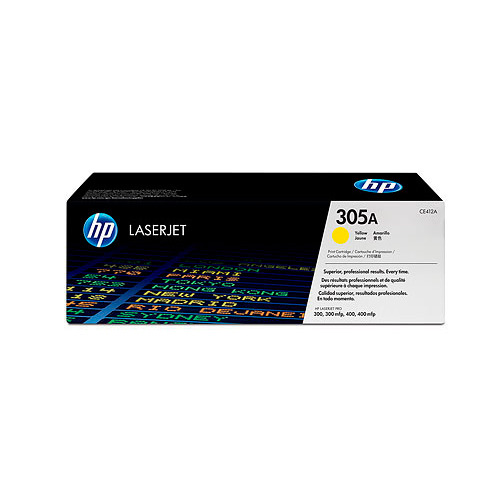 Тонер-картридж желтый HP 305A, Color LaserJet M351/M451/MFP M375/MFP M475, 2600 стр.