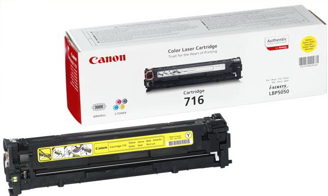 Тонер-картридж Canon 716 Yellow (желтый) для i-SENSYS LBP5050/MF8030/MF8080Cn