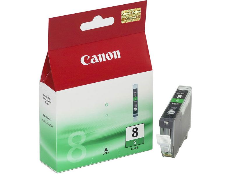 Чернильный картридж Canon CLI-8G (green, зеленый)
