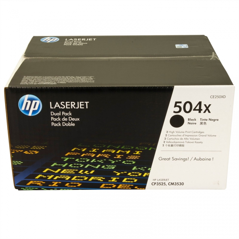 Тонер-картридж HP набор из 2-х картриджей CLJ M3530/ CP3525 Black 10500 стр.