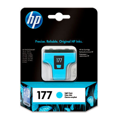 Чернильный картридж HP No. 177 Light Cyan для PhotoSmart 8253/3213/3313/D7163/D7363/C5183