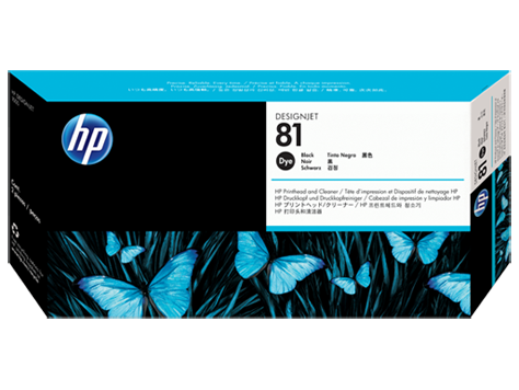 Печатающая головка HP No. 81, DesignJet 5000/5500,  Black