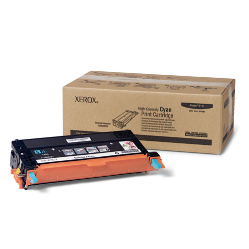 Тонер-картридж Xerox Phaser 6180 Cyan, 6000стр.