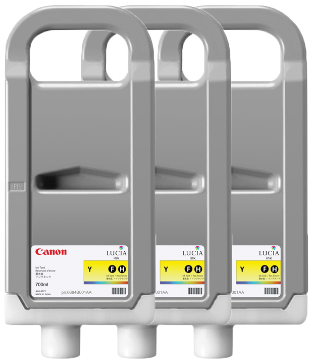 Картридж Canon (PFI-707 Y) 3шт.*700 мл, Yellow