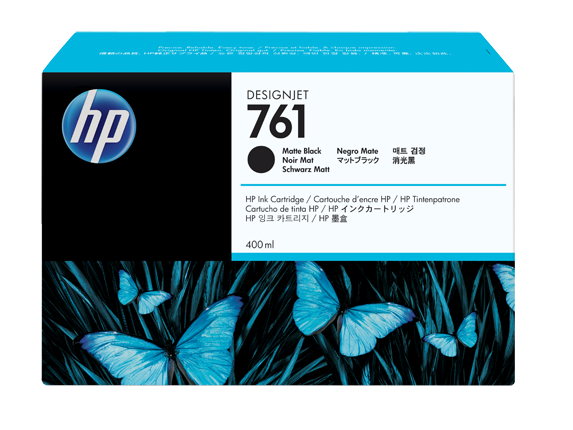 Чернильный картридж HP 761, DesignJet-T7100, 400ml, 3-pack, Matte Black