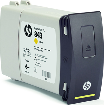 Чернильный картридж HP 843C Yellow (желтый) для PageWide XL 4000/4500/5000