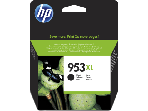Чернильный картридж HP 953XL Black (черный, увеличенной емкости) для OfficeJet Pro 8710/8715/8720/8725/8730/8210/8218