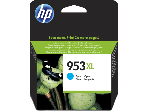 Чернильный картридж HP 953XL Cyan (голубой) для OfficeJetPro 7740/8210/8710