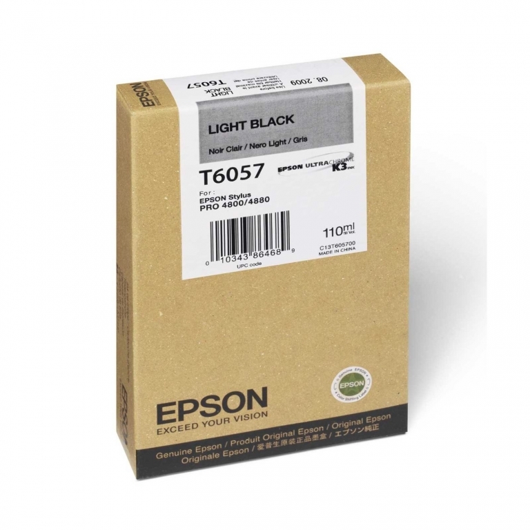 Чернильный картридж Epson для Epson Stylus Pro 4800/4880, light black, 110ml