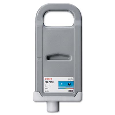 Чернильный картридж Canon PFI-701C, iPF8000S/8100/9000S/9100, голубой, 700 ml