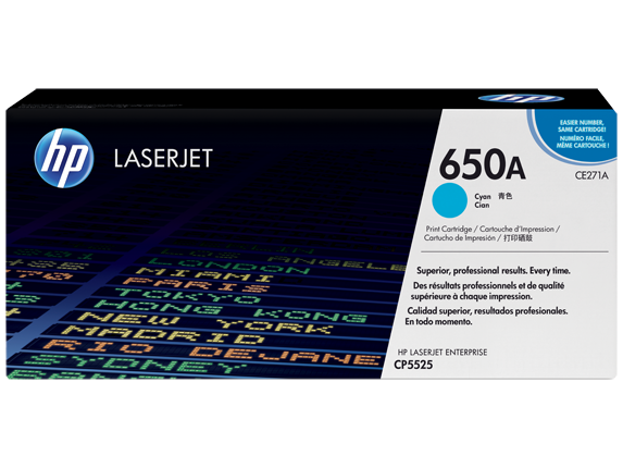 Тонер-картридж HP CE271A, (голубой) (для Color LaserJet CP5520/5525), 15000 стр.