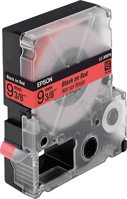 Термотрансферная лента Epson LC-3RBP9 пастельная (лента-красная, текст-черный, 9мм, 9м)