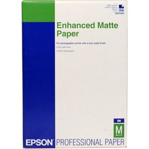 Фотобумага  матовая  Epson Enhanced Matte A4, 192 г/м2, 250 листов
