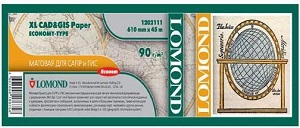 Бумага в рулонах LOMOND XL CAD&GIS Paper Economy Type 610 мм(24"),45м, 90г
