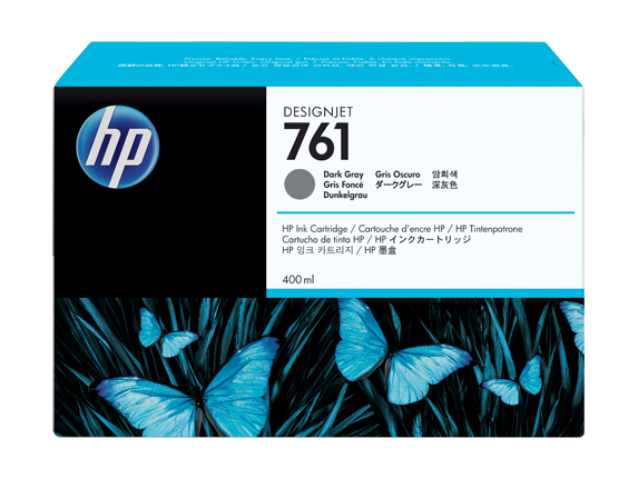 Чернильный картридж HP 761, DesignJet-T7100, 400ml, 3-pack, Dark Gray