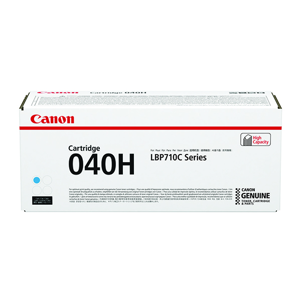 Тонер-картридж Canon 040H Cyan (голубой, увеличенной емкости) для i-SENSYS LBP-710Cx/712Cx