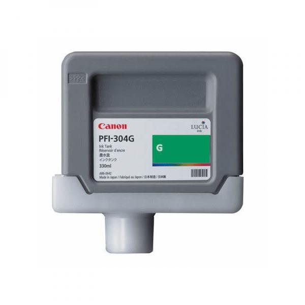 Чернильный картридж Canon PFI-304G, iPF8300/8300S, зеленый