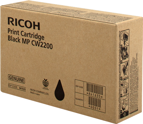 Чернильный картридж Ricoh MP CW2200, MPCW2200, черный, 200мл, 834стр.