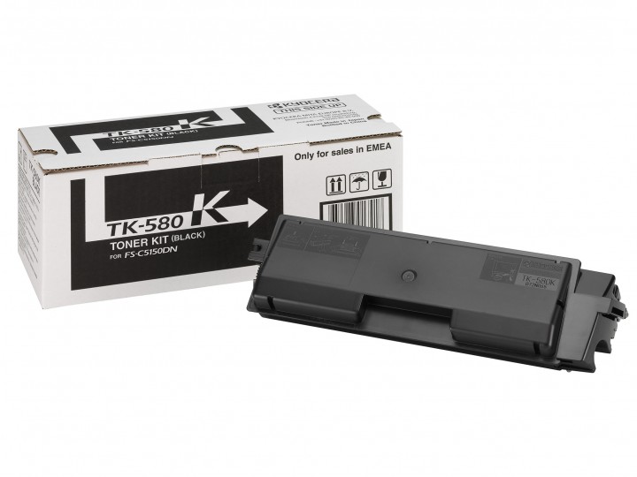 Тонер-картридж Kyocera FSC5150DN type TK-580K Black, 3500 стр.