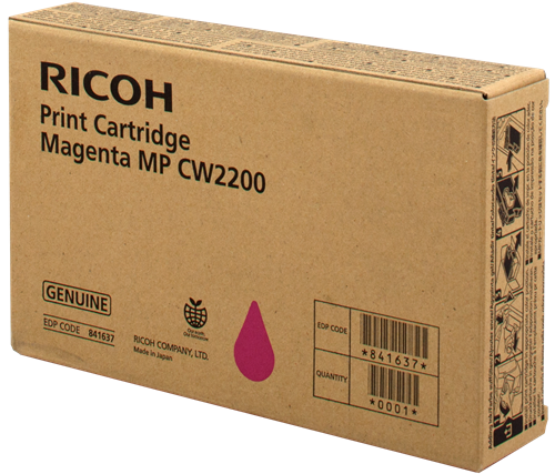 Чернильный картридж Ricoh MP CW2200, MPCW2200, пурпурный, 100мл,461стр.