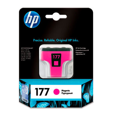 Чернильный картридж HP No. 177 Magenta, для Photosmart 8253/3213/3313/D7163/D7363/C5183