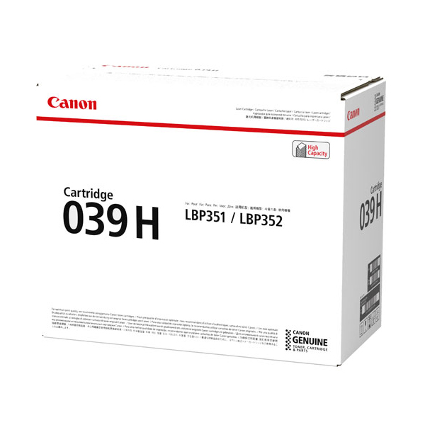 Тонер-картридж Canon 039H Black (черный) для i-SENSYS LBP-351x/352x