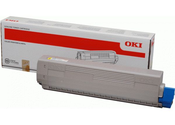 Tонер-картридж OKI C822 Yellow 7300стр.