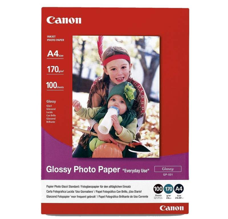 Фотобумага глянцевая Canon GP-501 A4, 170г/м2, 100 листов