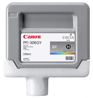 Чернильный картридж Canon PFI-306GY (серый), 330мл.