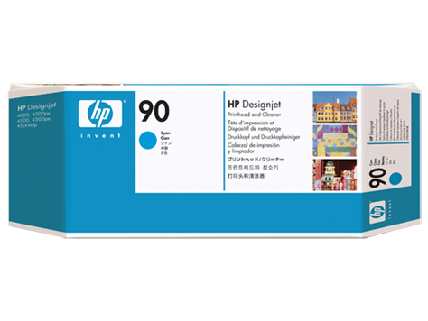 Печатающая головка HP No. 90, Designjet 4000/4000ps/4500/4500ps, Cyan