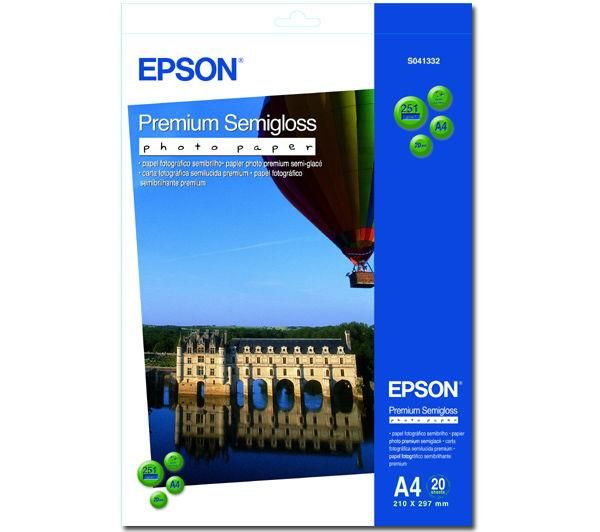 Фотобумага полуглянцевая Epson Premium Semigloss Photo Paper А4, 251 г/м2, 20 листов