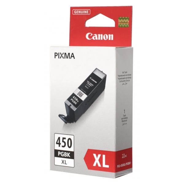 Чернильный картридж Canon PGI-450XL PGBK, PIXMA iP7240/MG6340/5440, черный пигментный