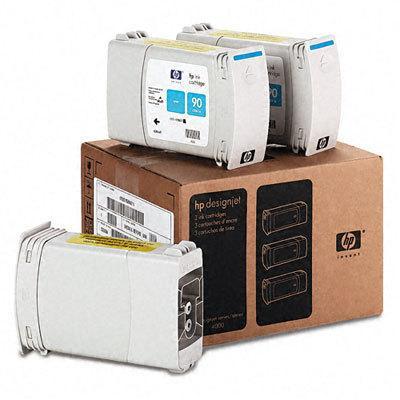 Чернильный картридж HP No. 90 Cyan, Designjet 4000/4000ps/4500/4500ps, 3х400ml, 3 картриджа