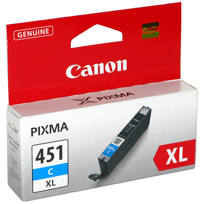 Чернильный картридж  Canon CLI-451C, PIXMA iP7240/MG5440/6340, голубой