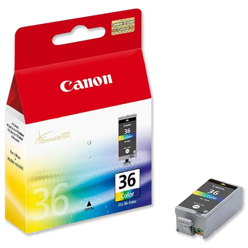 Чернильный картридж Canon CLI-36, PIXMA iP100/ Mini 260, Color