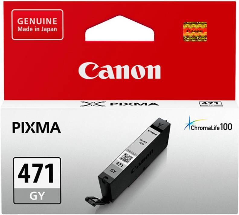 Чернильный картридж Canon CLI-471 GY Grey (серый) для PIXMA MG5740/6840/7740