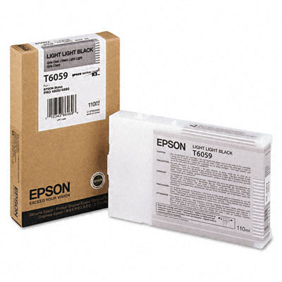 Чернильный картридж Epson T6059 Light Light Black (светло-серый), 110 мл.