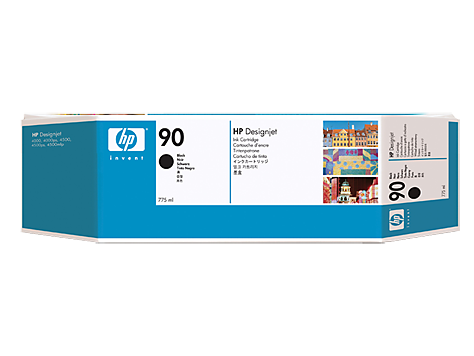 Чернильный картридж HP No. 90 Black, Designjet 4000/4000ps/4500/4500ps, 775ml