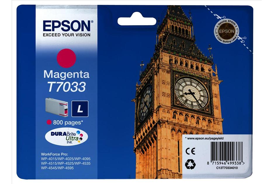 Чернильный картридж Epson WP 4000/4500, пурпурный, 800стр.