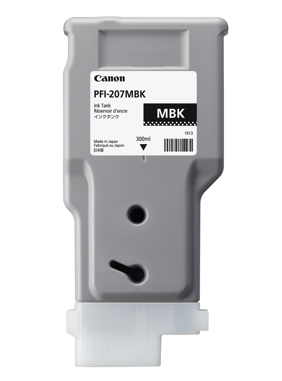 Чернильный картридж Canon PFI-207MBK (черный матовый, 300мл) для iPF680,685,780,785