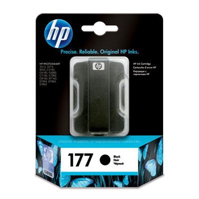 Чернильный картридж HP No. 177 for PhotoSmart 8253/3213/3313/D7163/D7363/C5183, Black, 6ml