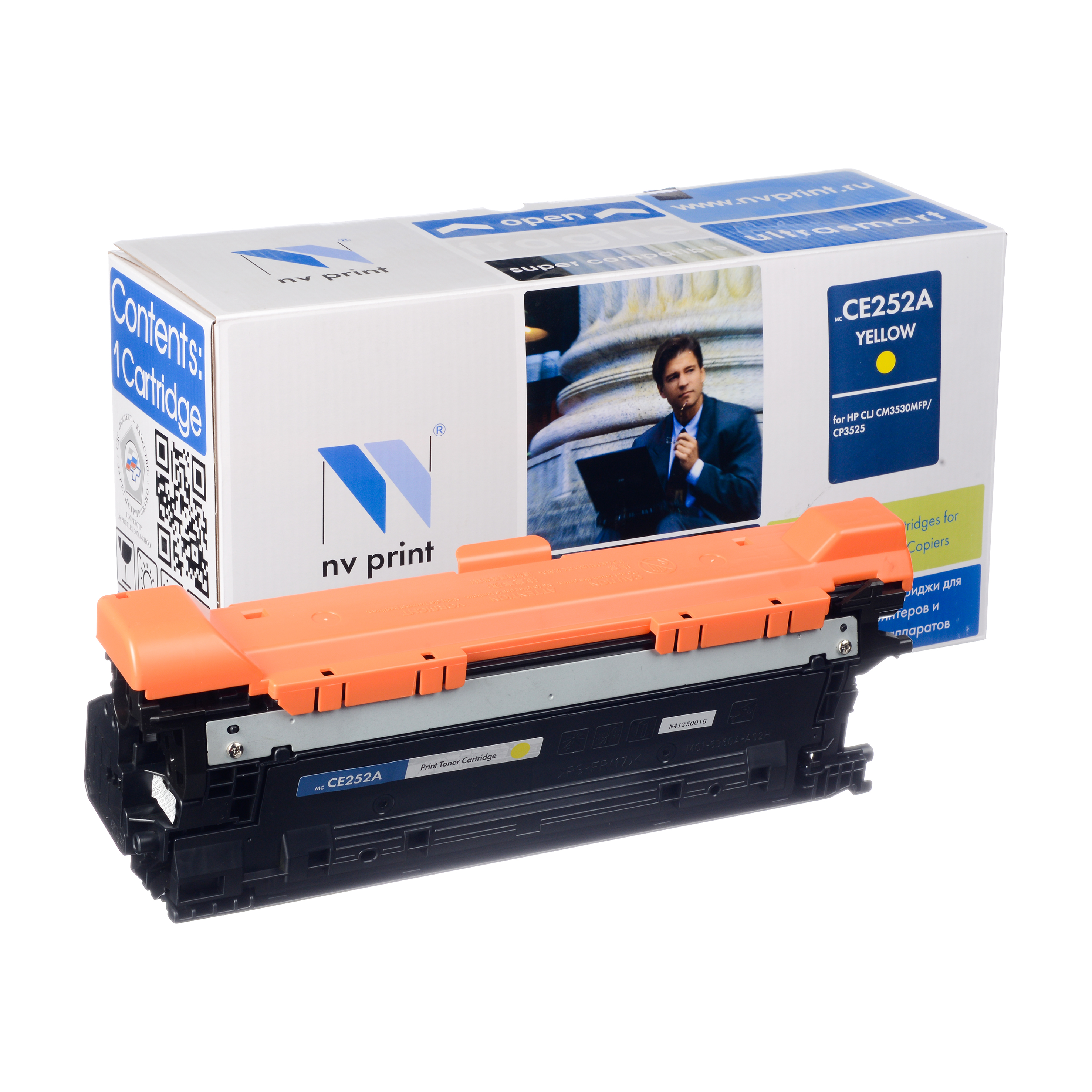 Картридж NVP совместимый HP CE252A Yellow для LJ Color CM3530/CP3525 (7000k)
