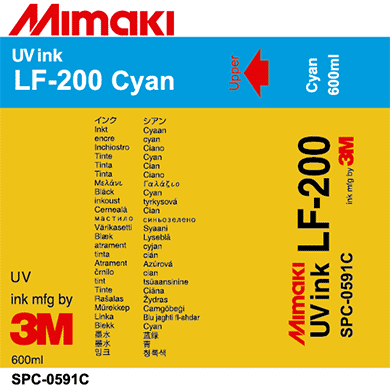 Эластичные UV чернила Mimaki SPC-0591C, Cyan, 600ml