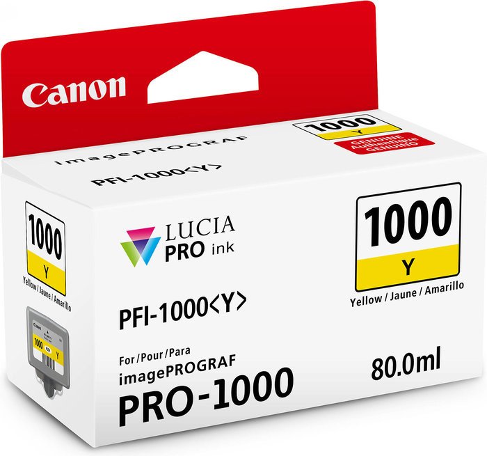 Чернильный картридж Canon PFI-1000 Y (yellow)