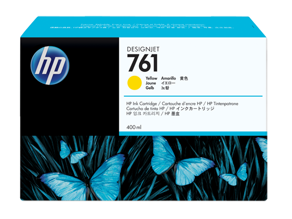 Чернильный картридж HP 761, DesignJet-T7100, 400ml, 3-pack, Yellow