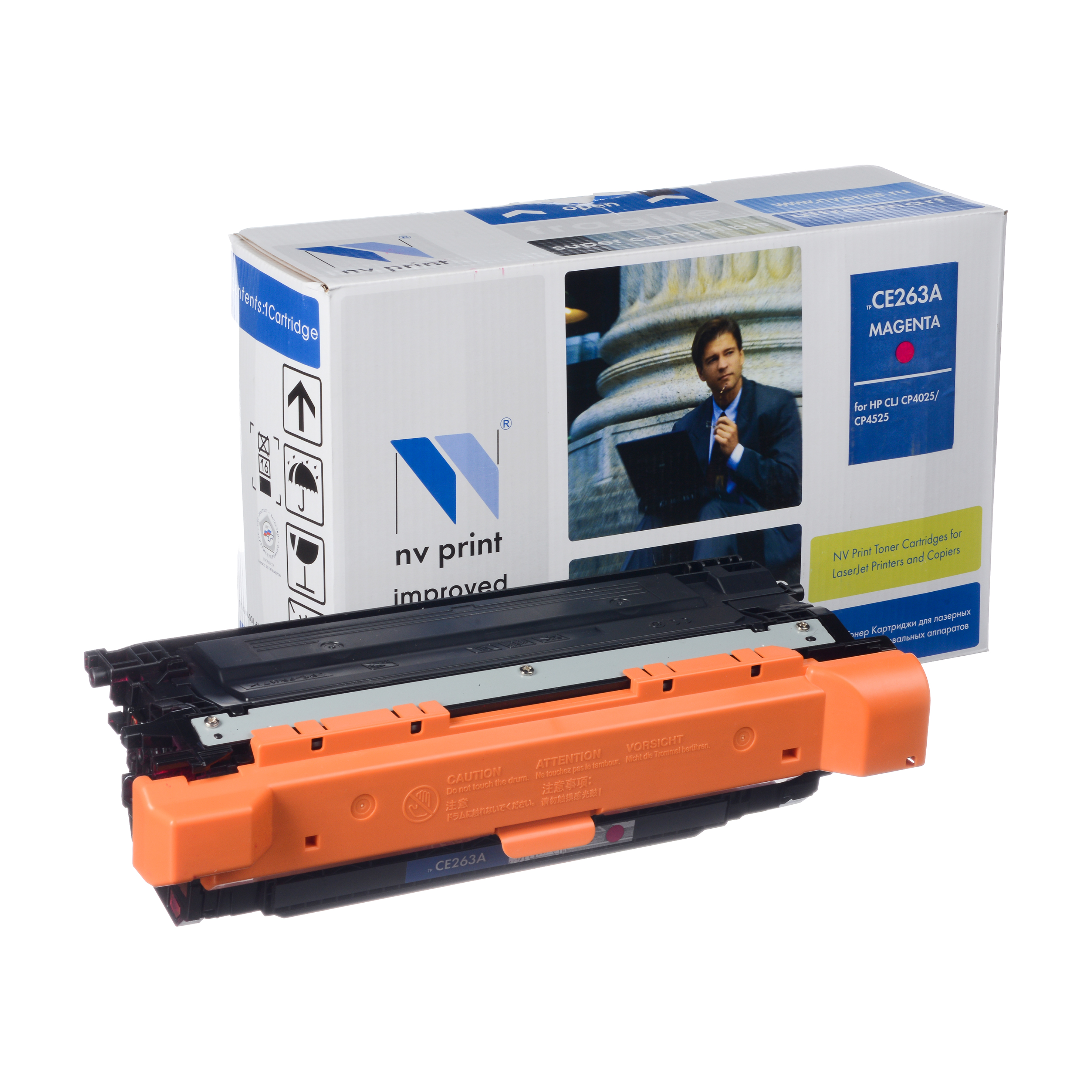 Картридж NVP совместимый HP CE263A Magenta для LJ Color CP4025/4525 (11000k)