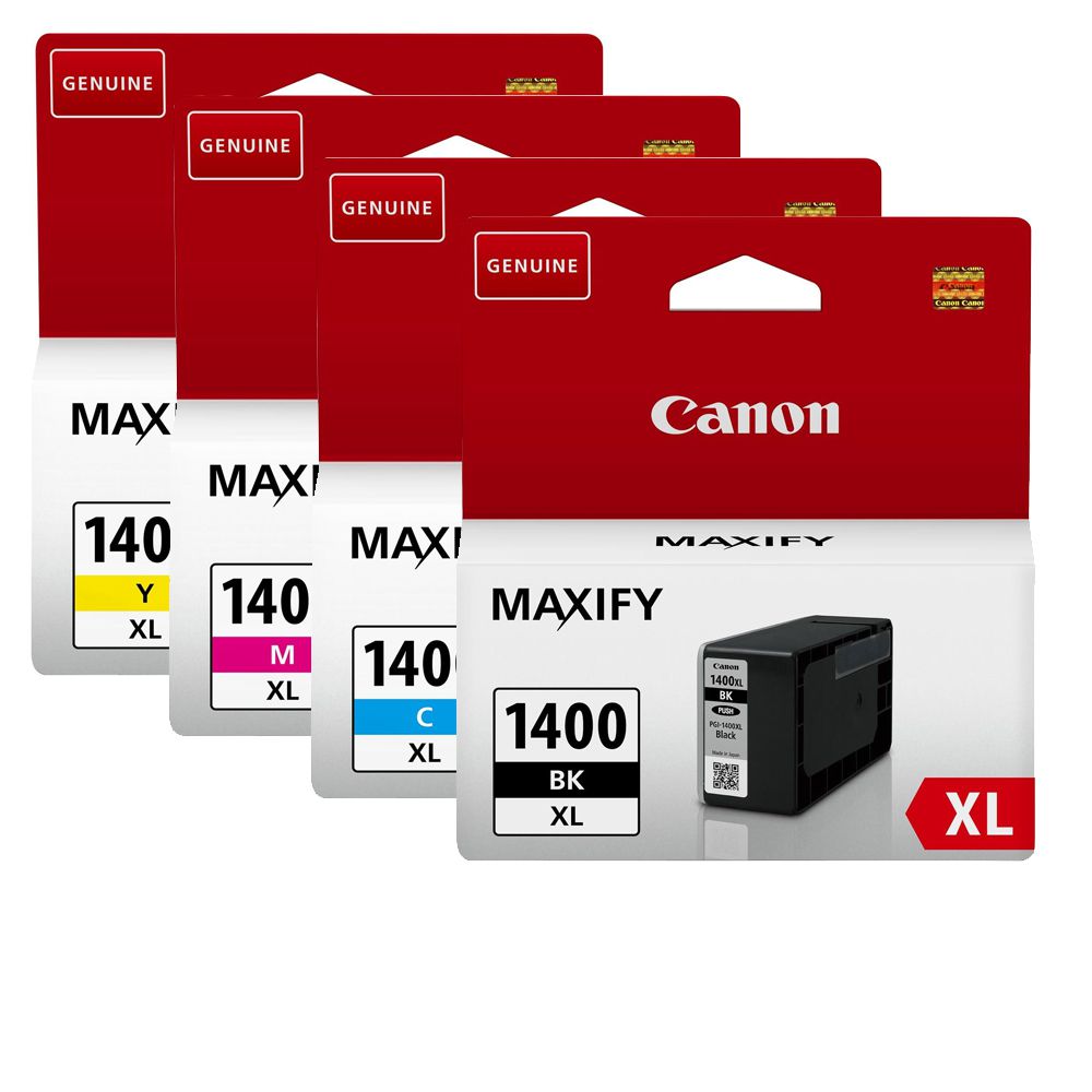 Набор картриджей Canon PGI-1400XL BK/C/M/Y (черный, голубой, пурпурный, желтый) для MAXIFY MB 2040/2340/2140/2740