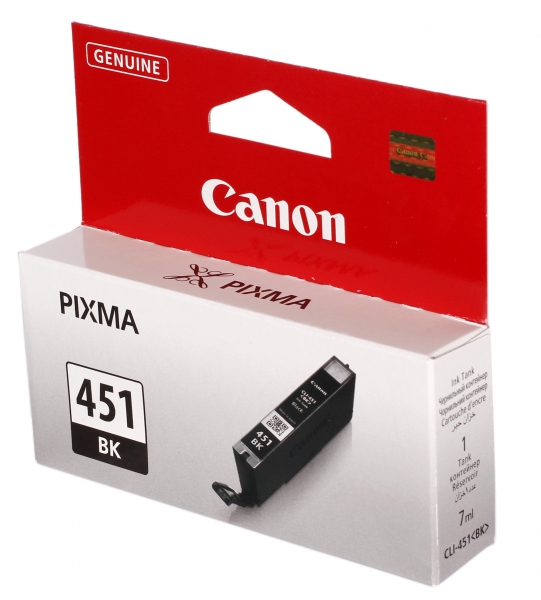 Чернильный картридж Canon CLI451BK, PIXMA IP7240/MG5440/6340/MX924, Black