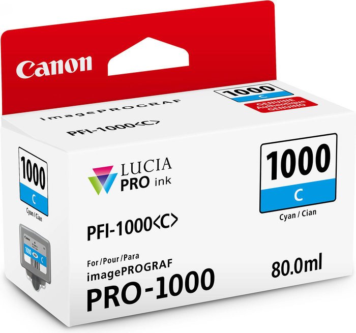 Чернильный картридж Canon PFI-1000 C (cyan)