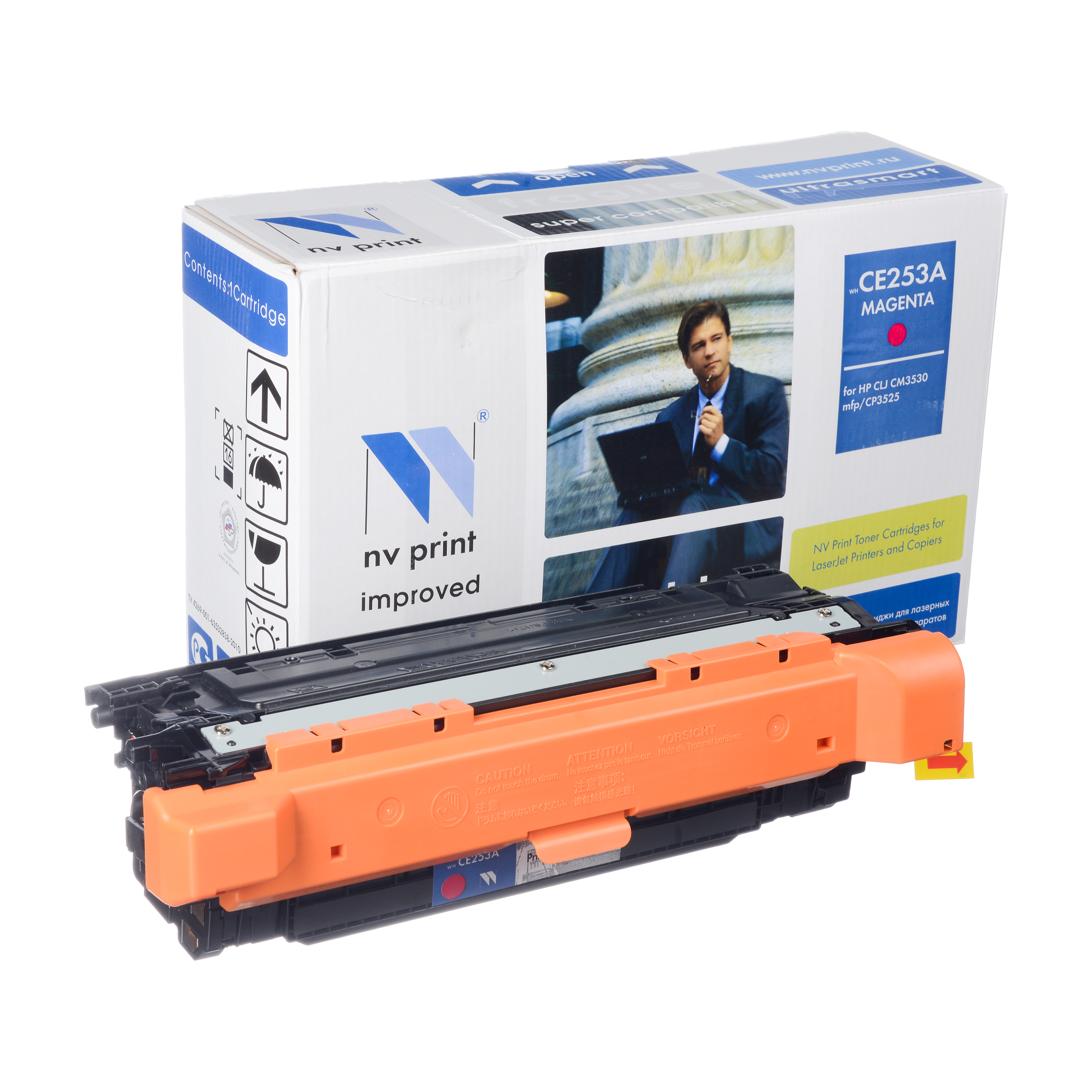 Картридж NVP совместимый HP CE253A Magenta для LJ Color CM3530/CP3525 (7000k)